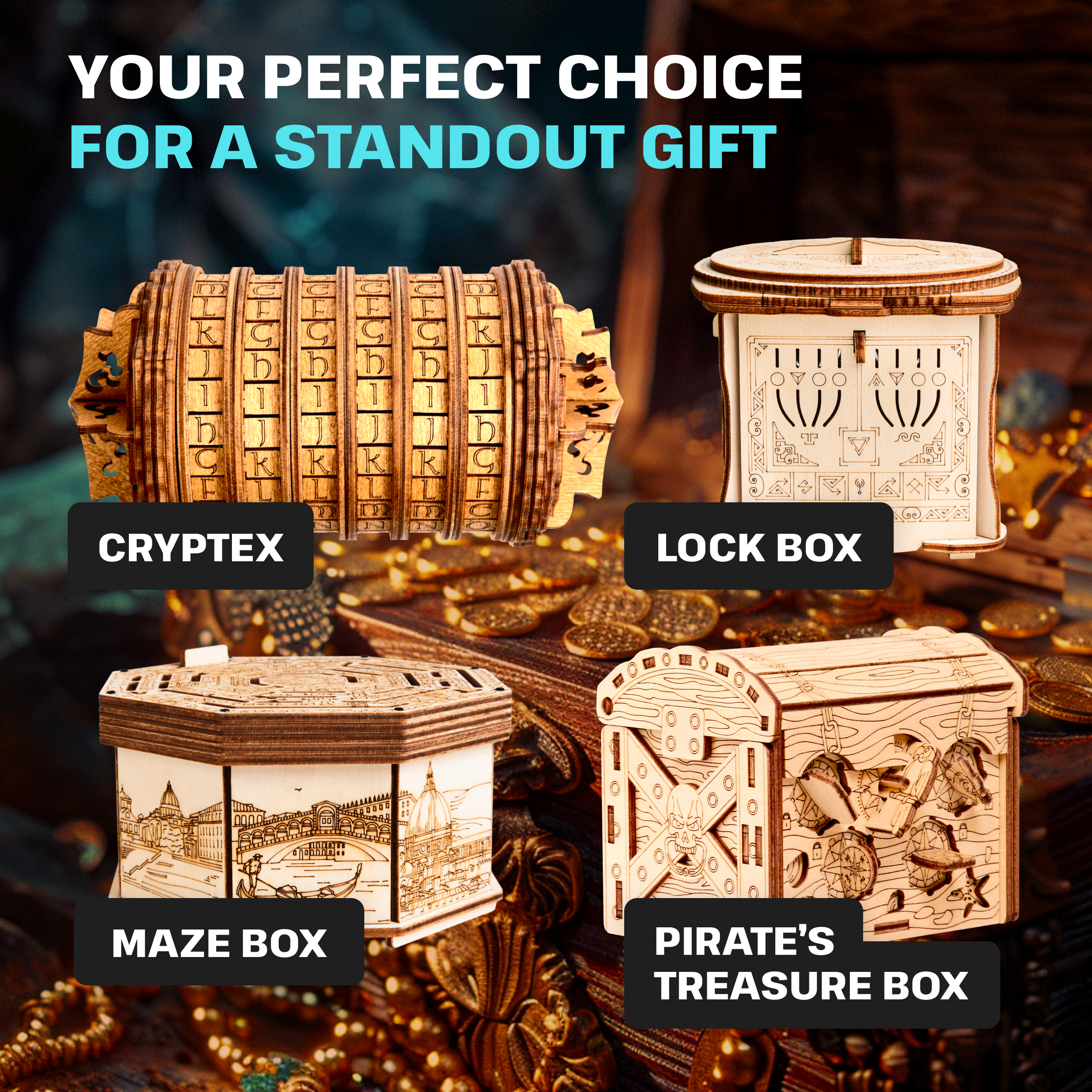 Images and photos of Pirate's Treasure Chest. ESC WELT.